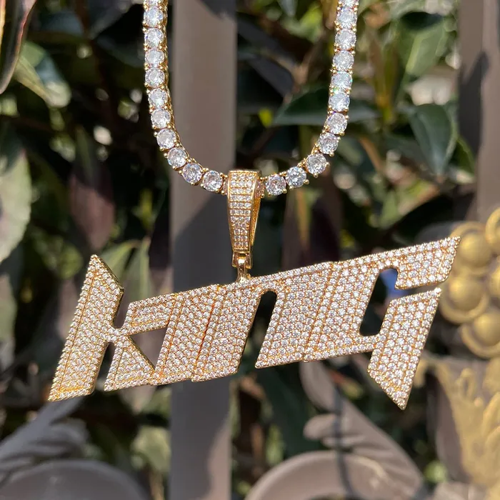 Luxury Font VVS Iced Out Personalized Custom Name Necklace Pendant LUXURY FONT Necklaces