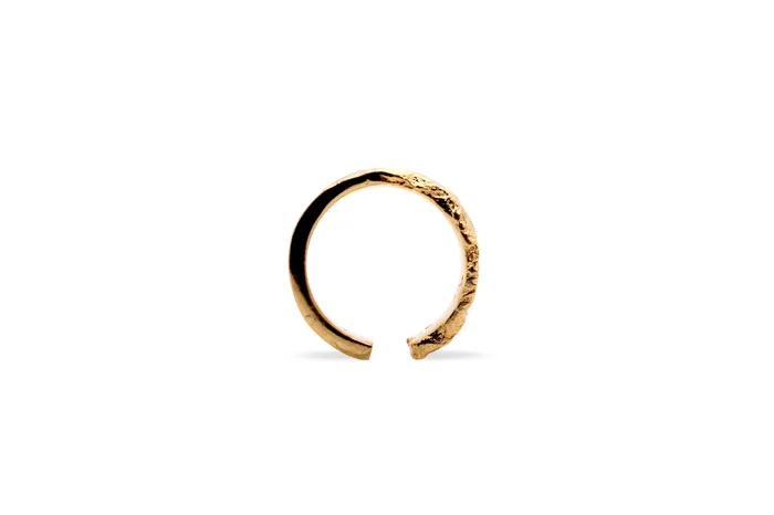 MARIA MARISCAL Argolla Tierra Agua Dorado Earrings