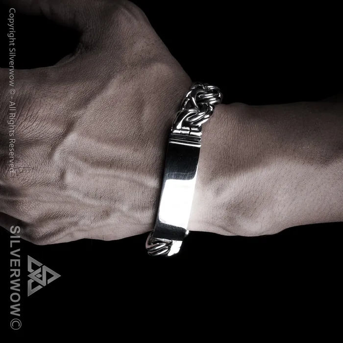 Mexican Garibaldi Link ID Bracelet silverwow Bracelets