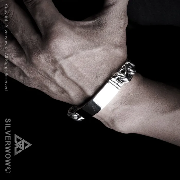 Mexican Garibaldi Link ID Bracelet silverwow Bracelets