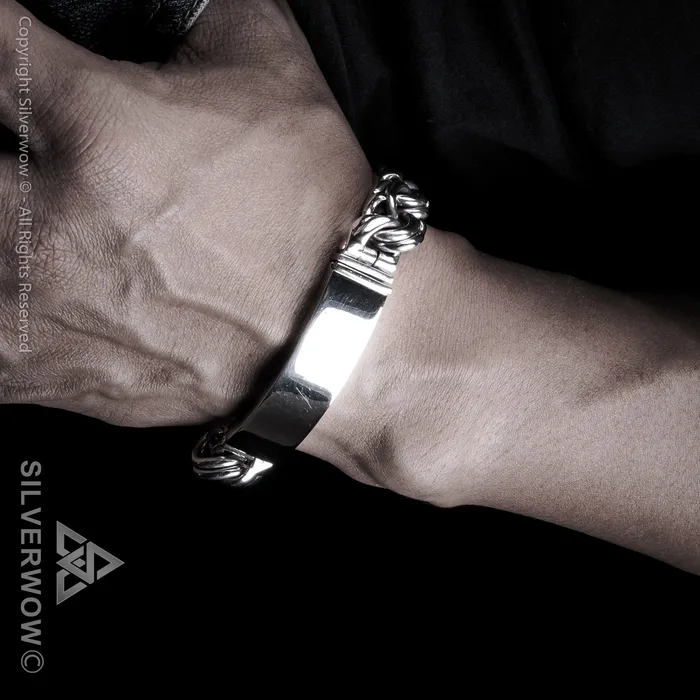 Mexican Garibaldi Link ID Bracelet silverwow Bracelets