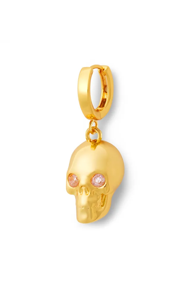Mini Mr Nice Hoop Golden Crystal Haze Jewelry Earrings
