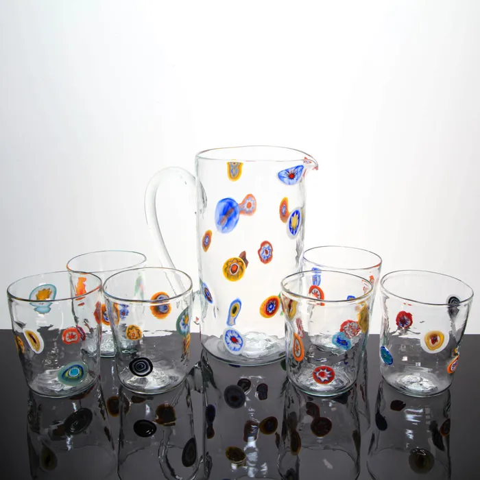 Murano Design Pacati Drink Set Murano Glass Earrings