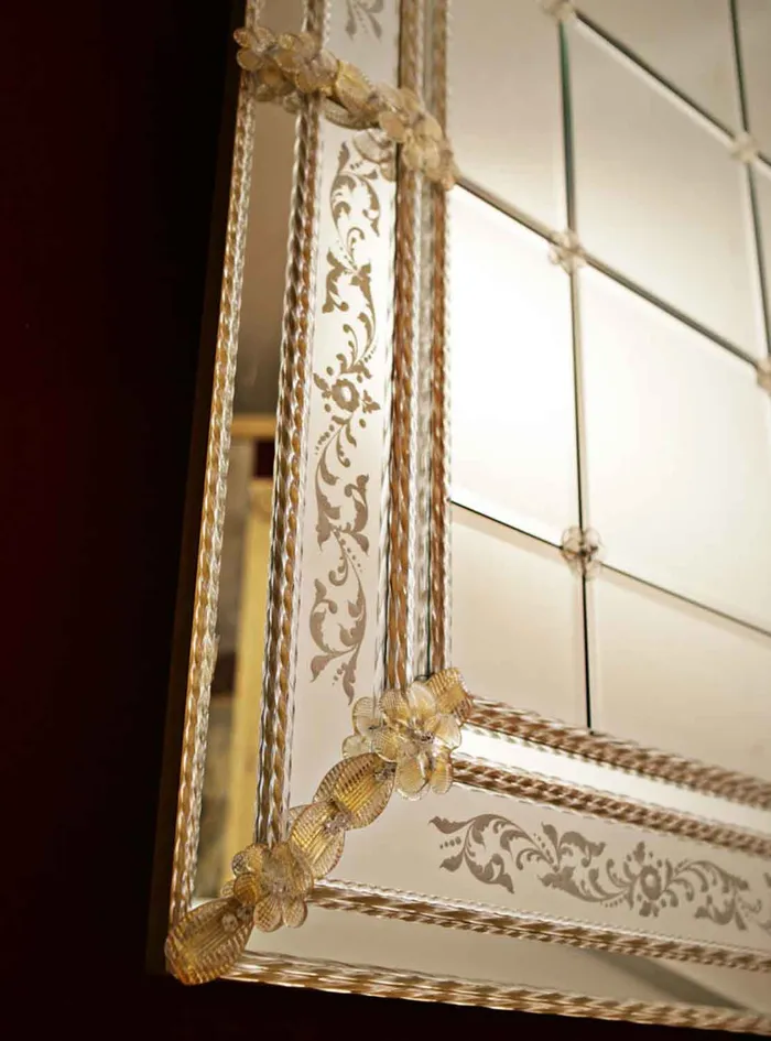 MuranoVItrum Home Decor Venetian Glass Mirrors S Marco 600 Line Earrings