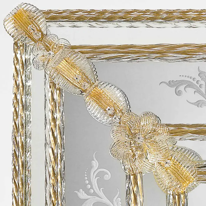 MuranoVItrum Home Decor Venetian Glass Mirrors S Marco 600 Line Earrings