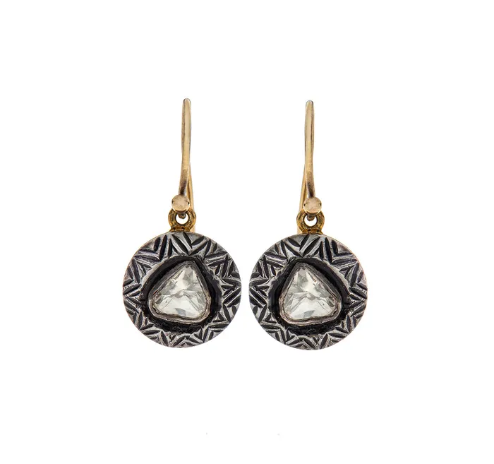 Nava Zahavi Slice of Diamond Earrings Earrings