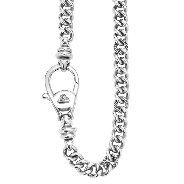 Necklaces Anthem Caviar Beaded Chain Necklace 12mm LAGOS