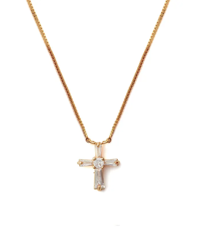 Necklaces Crystal Cross Crystal Haze Jewelry