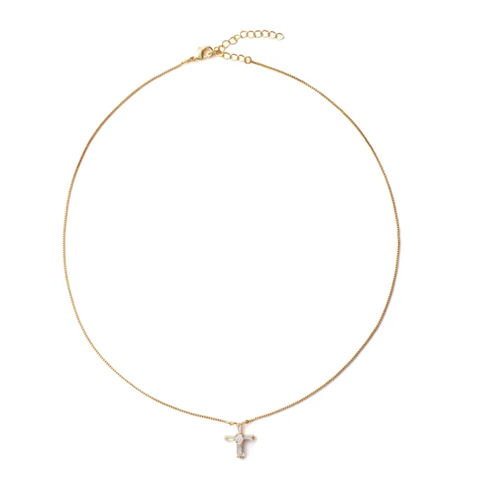 Necklaces Crystal Cross Crystal Haze Jewelry