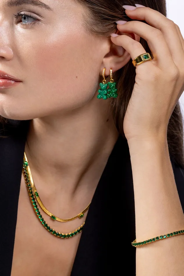 Necklaces Crystal Haze Jewelry Serena necklace Emerald
