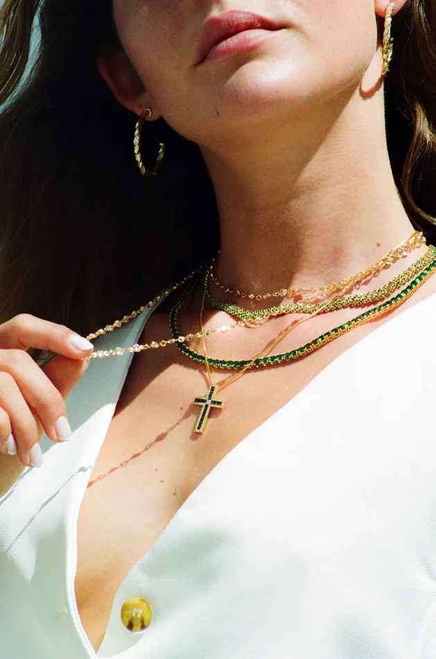 Necklaces Crystal Haze Jewelry Serena necklace Emerald