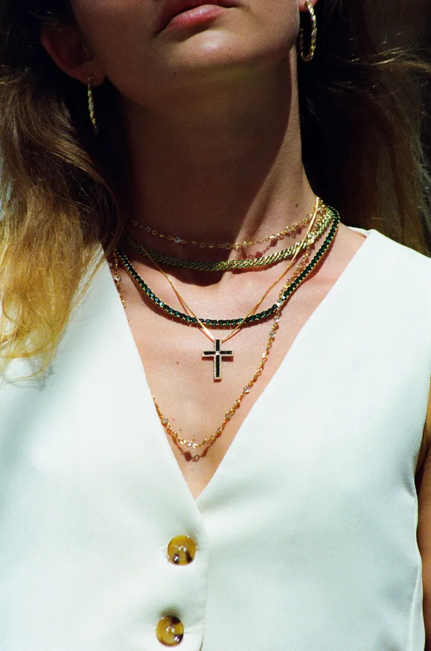 Necklaces Crystal Haze Jewelry Serena necklace Emerald