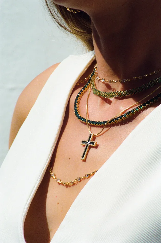 Necklaces Crystal Haze Jewelry Serena necklace Emerald
