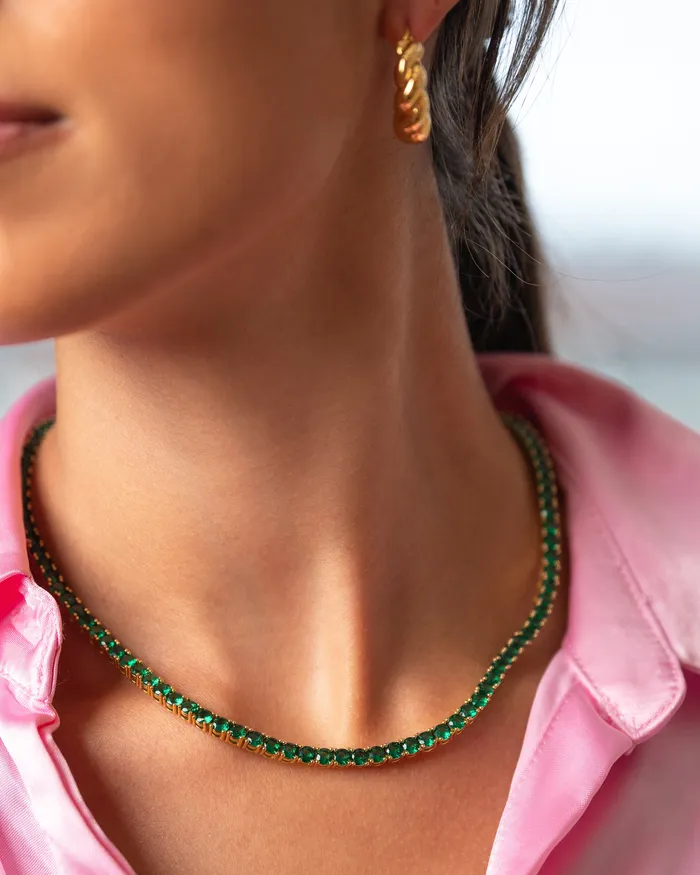 Necklaces Crystal Haze Jewelry Serena necklace Emerald