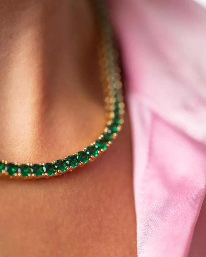 Necklaces Crystal Haze Jewelry Serena necklace Emerald