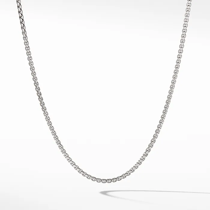 Necklaces David Yurman Box Chain Necklace in Sterling Silver with 14K Yellow Gold Accent 27mm