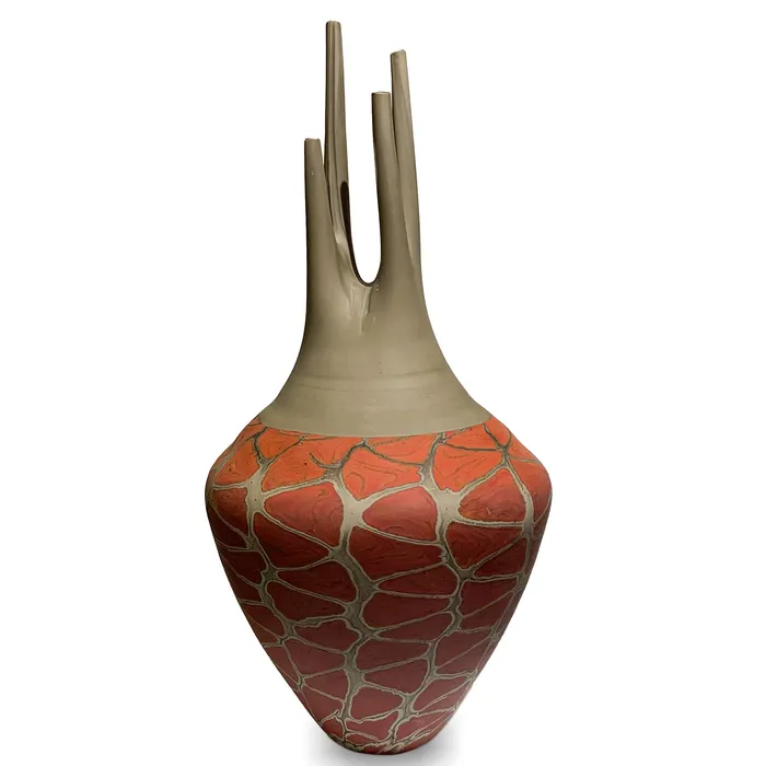 Necklaces Davide Salvadore Porfido and Red Vase Large