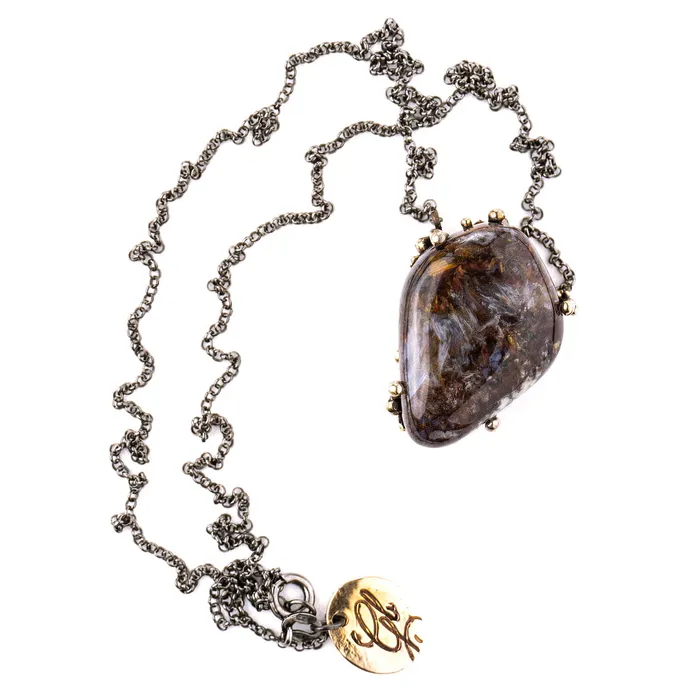 Necklaces Giardinoblu Pietersite Necklace Unique Piece