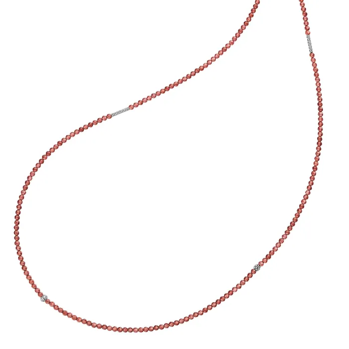 Necklaces LAGOS Caviar Icon Garnet Necklace