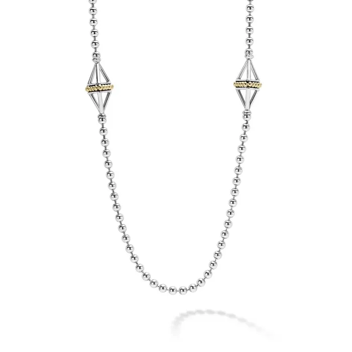 Necklaces LAGOS KSL Five Station Open Pyramid Necklace