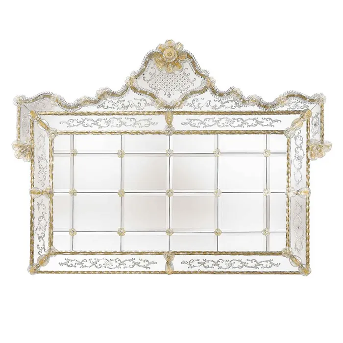 Necklaces MuranoVItrum Home Decor Crystal and Gold Mirror 600 Line CASANOVA Art 0400 Necklaces MuranoVItrum Home Decor Crystal and Gold Mirror 600 Line CASANOVA Art 0400
