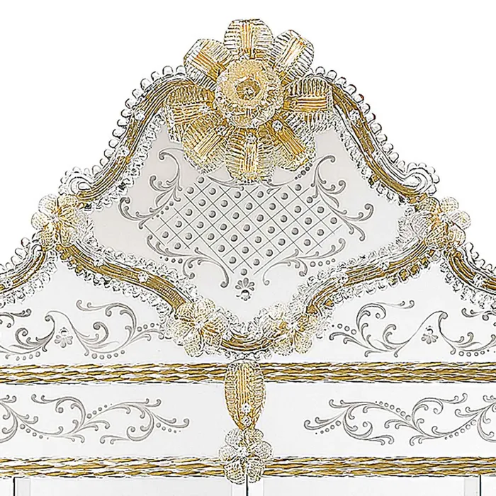 Necklaces MuranoVItrum Home Decor Crystal and Gold Mirror 600 Line CASANOVA Art 0400