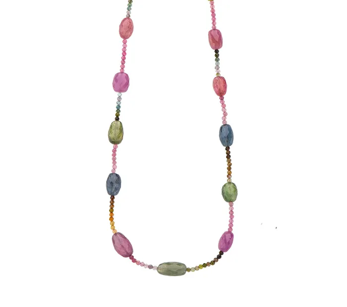 Necklaces Nava Zahavi Multi Color Tourmaline Necklace Nava Zahavi
