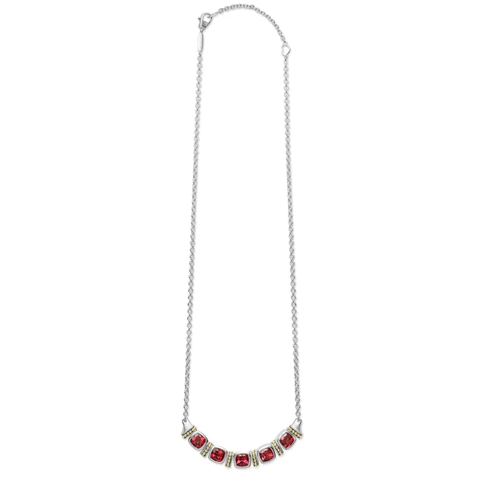 Necklaces Rittenhouse Rhodolite Garnet Five Station Necklace LAGOS