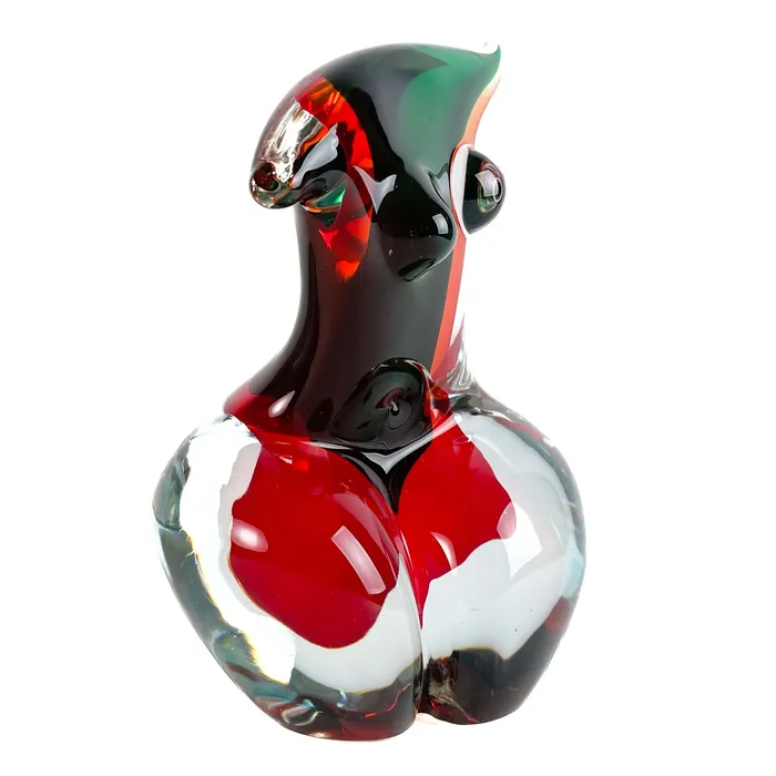 Necklaces Torso Sbruffi Red and Green Murano Glass Don Romano Necklaces Torso Sbruffi Red and Green Murano Glass Don Romano