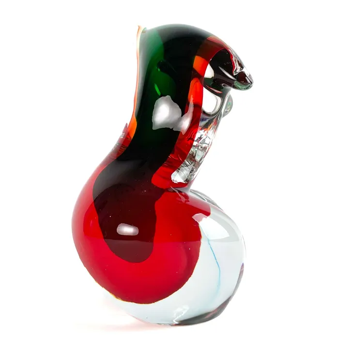 Necklaces Torso Sbruffi Red and Green Murano Glass Don Romano Necklaces Torso Sbruffi Red and Green Murano Glass Don Romano