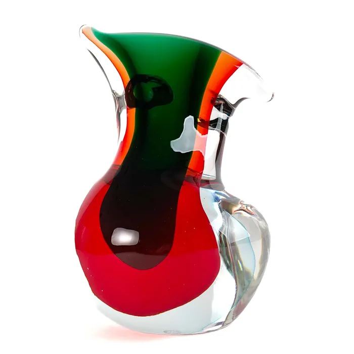 Necklaces Torso Sbruffi Red and Green Murano Glass Don Romano Necklaces Torso Sbruffi Red and Green Murano Glass Don Romano