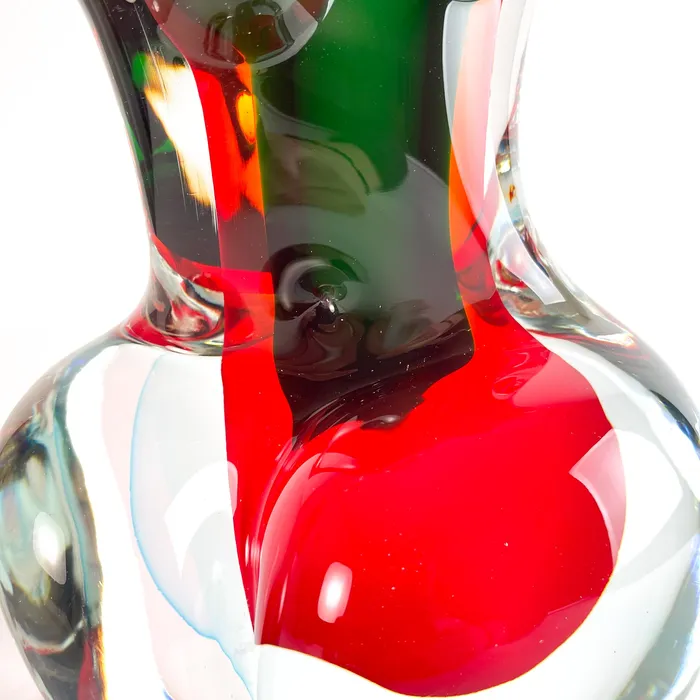 Necklaces Torso Sbruffi Red and Green Murano Glass Don Romano Necklaces Torso Sbruffi Red and Green Murano Glass Don Romano