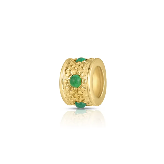 NicoleHD Jewelry Earrings Emerald Cabochon Spacer Bead