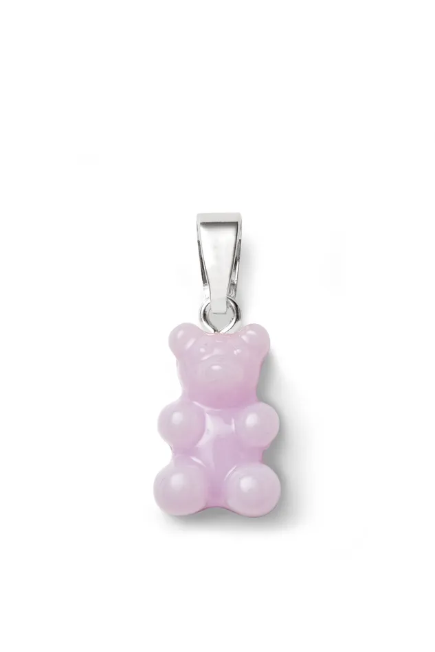Nostalgia bear Classic connector Silver plated Lavender Crystal Haze Jewelry Rings