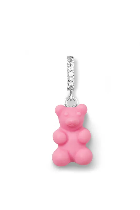 Nostalgia bear hoop Elle Woods Silver plated Crystal Haze Jewelry Earrings