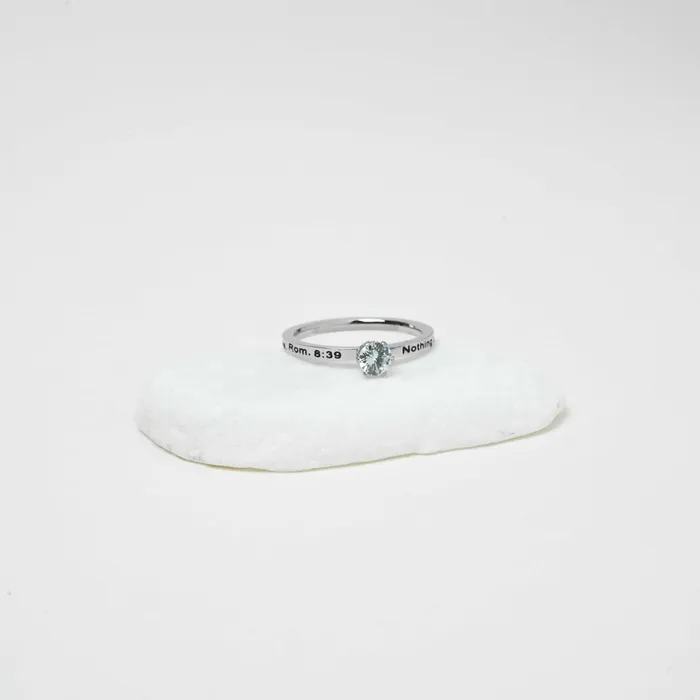 Nothing Can Separate Me Solitaire Ring Forever Truth Rings