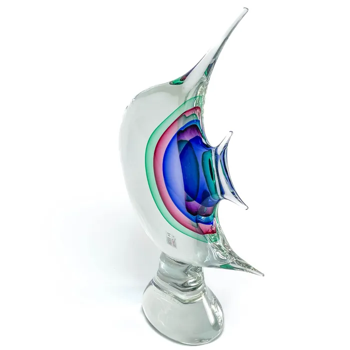 Oball Earrings Angel Fish Murano Glass