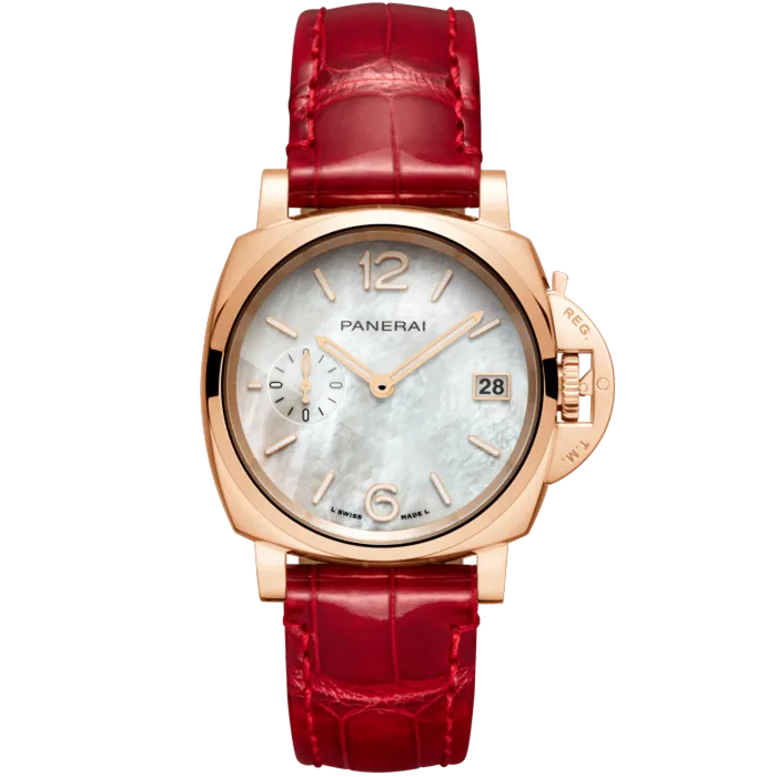 Panerai Earrings Luminor Due Goldtech Madreperla 38mm