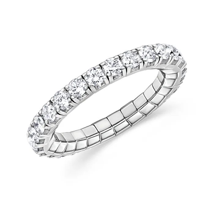 Polachecks Collection Rings Stretch Diamond Eternity Band 168tw