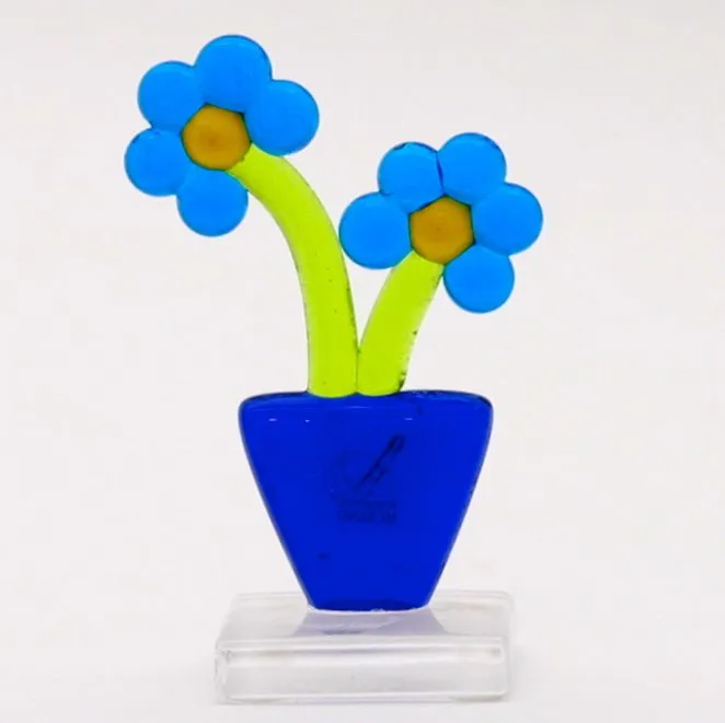 Ragazzi C Earrings Colorful Flowers Murano glass