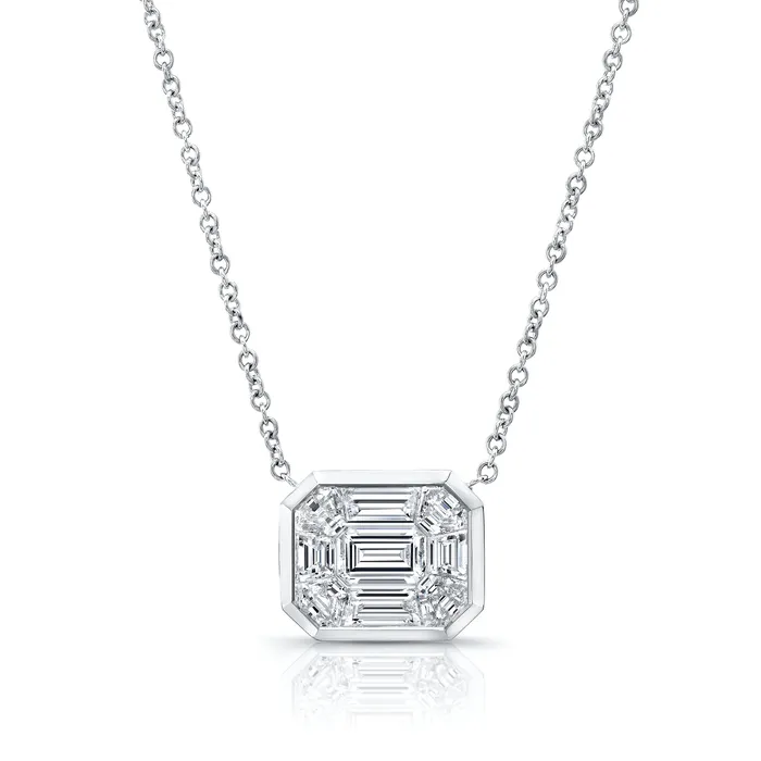 Rahaminov Diamonds Necklaces Mix Shape Kaleidoscope Diamond Pendant