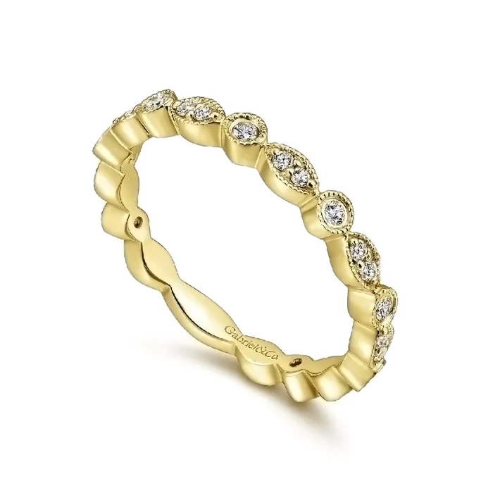 Rings 14K Yellow Gold Fashion Ladies Ring GABRIEL CO