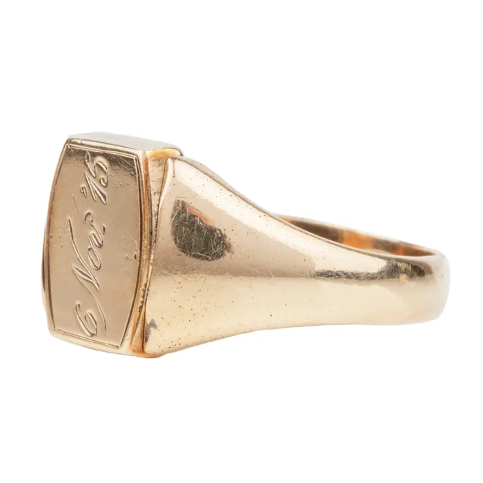 Rings Antique carved agate Swivel Signet Ring Bell Bird Antiques