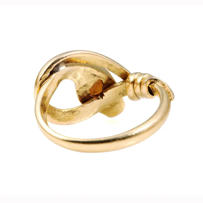 Rings Bell Bird Antiques Victorian Era Pearl Gold Snake Ring