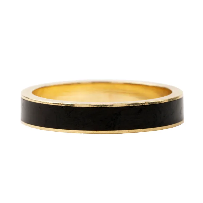 Rings Bell Bird Antiques Vintage Black Enamel Band