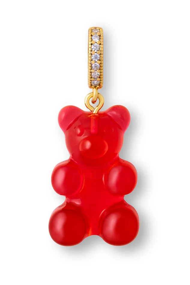 Rings Crystal Haze Jewelry Mega Nostalgia Bear Pave Connector Jelly Red