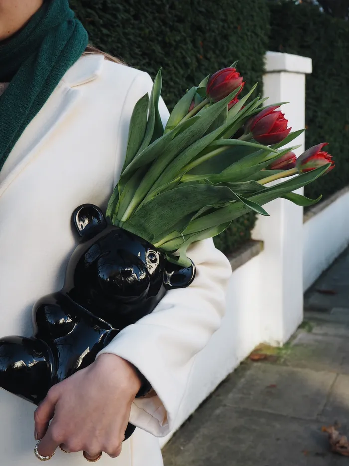 Rings Crystal Haze Jewelry Nostalgia Bear Vase Black
