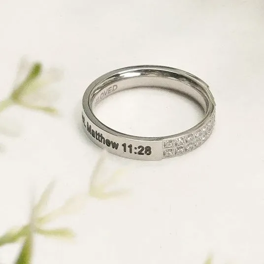 Rings Forever Truth Come To Me Double Diamond CZ Ring