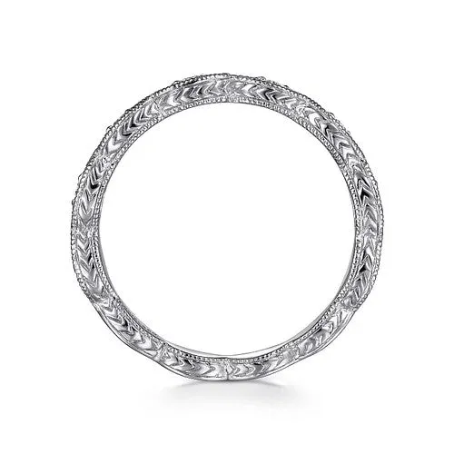 Rings GABRIEL CO 14K White Gold Diamond Bujukan Marquise Station Ring