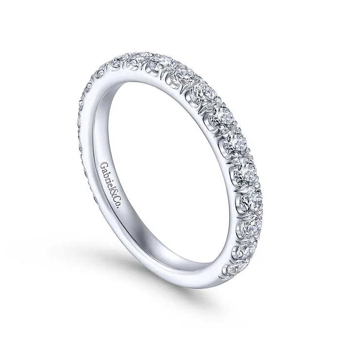 Rings GABRIEL CO 14K White Gold Matching Wedding Band